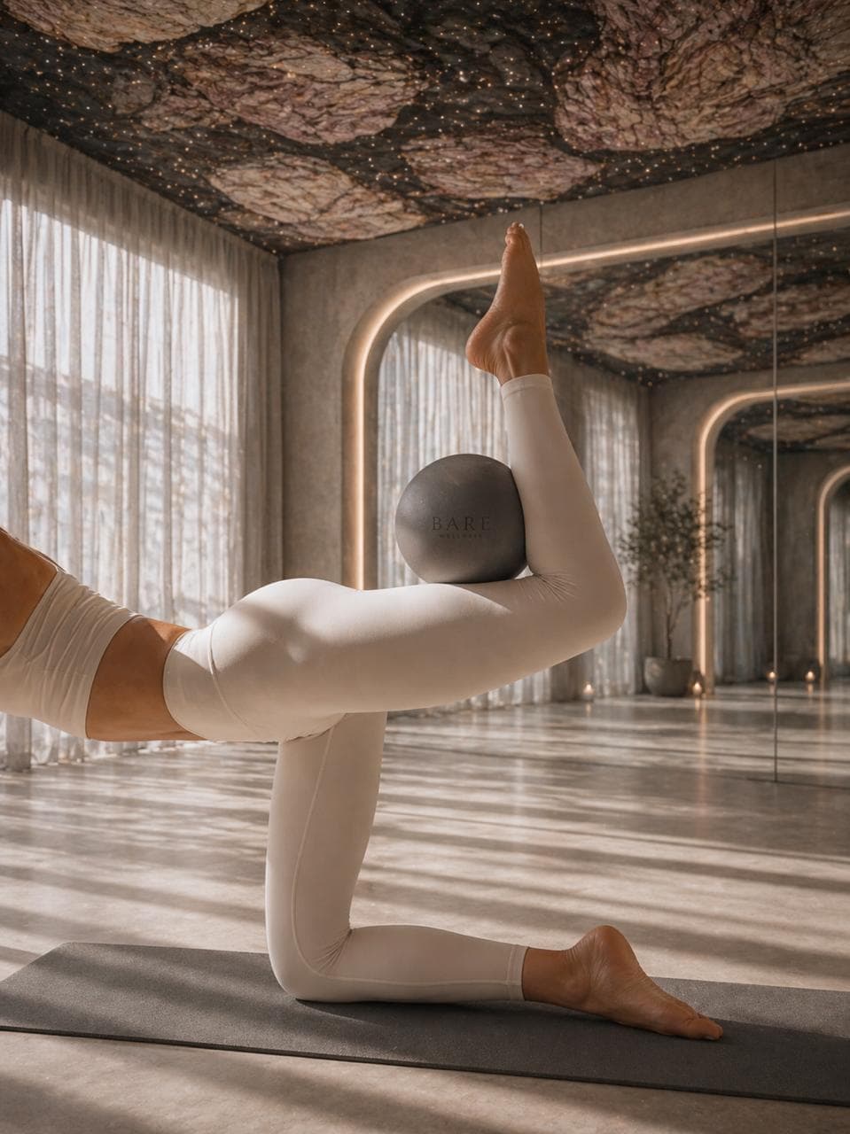 Pilates equipment composed in soft natural light